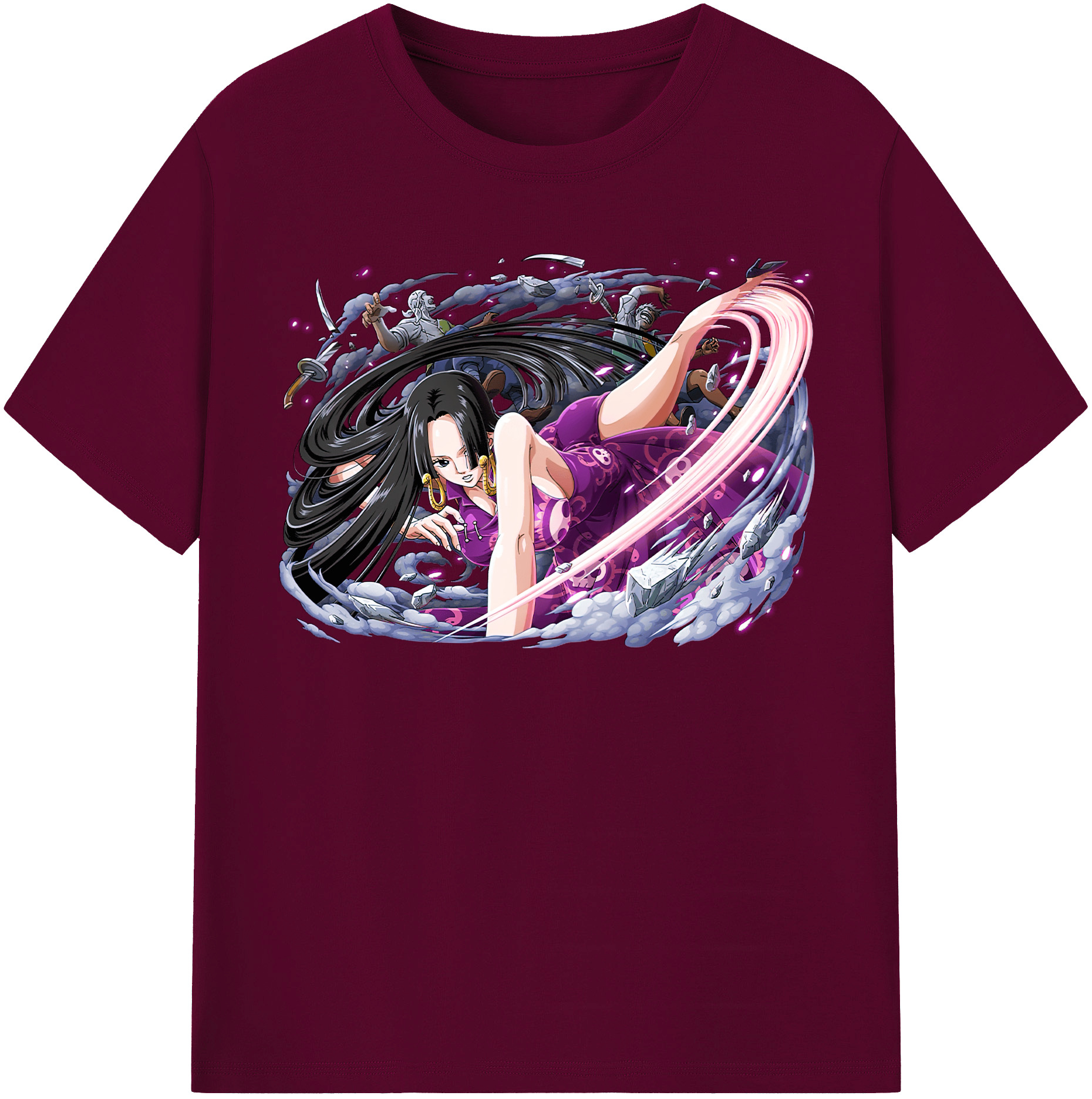 ワンピース ボア・ハンコック ONE PIECE Boa·Hancock レディースカジュアルプリントTシャツ（綿100％）